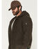 Image #2 - Thorogood Men's Legacy Stone Washed Hooded Bomber Jacket, Black, hi-res