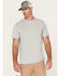 Image #1 - Carhartt Men's Force Relaxed Midweight Logo Pocket Work T-Shirt, Silver, hi-res