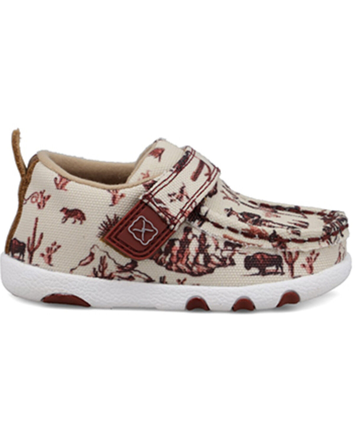 Image #2 - Twisted X Toddler Driving Mocs, Maroon, hi-res
