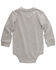 Image #2 - Carhartt Infant Boys' Logo Pocket Long Sleeve Onesie, Charcoal, hi-res