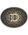 Montana Silversmiths Filigree Initial D Belt Buckle, Bronze, hi-res