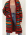 Wrangler Women's Southwestern Stripe Print Duster, Rust Copper, hi-res