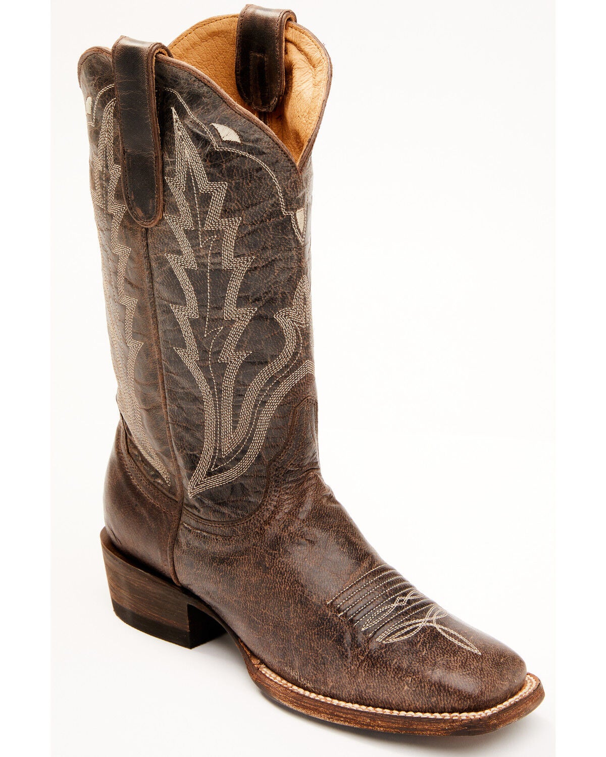 Idyllwind Women's Bandit Western Performance Boots - Broad Square Toe, Dark Brown, hi-res