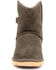 Superlamb Women's Argali Buckle Suede Leather Casual Pull On Boots - Round Toe, Taupe, hi-res