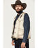 Image #2 - Kobler Leather Men's Eagle Leather Vest, Cream, hi-res