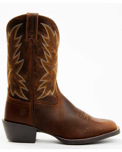 Image #2 - Durango Men's Westward Roughstock Western Boots - Broad Square Toe, Brown, hi-res