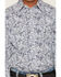 Image #3 - Panhandle Slim Boys' Paisley Print Long Sleeve Pearl Snap Stretch Western Shirt, Blue, hi-res