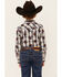Image #4 - Cody James Boys' Zion Sunset Plaid Print Long Sleeve Snap Western Shirt , Red, hi-res