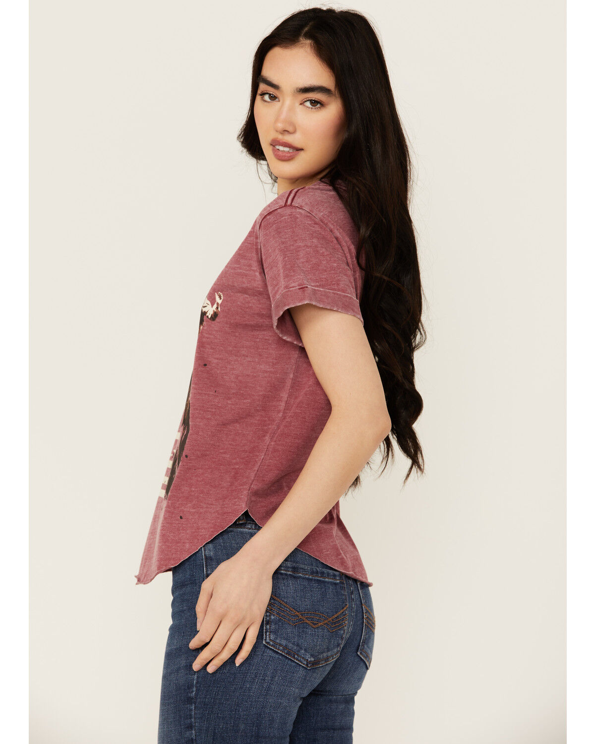Image #2 - Idyllwind Women's Hey Cowboy Short Sleeve Graphic Tee, Fired Brick, hi-res