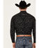 Ariat Men's Shea Print Long Sleeve Snap Western Shirt, Black, hi-res