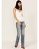 Image #2 - Tempted Women's Crochet Ruffle Crop Cami Top, White, hi-res