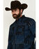 Image #2 - Moonshine Spirit Men's Twilight Southwestern Geo Print Long Sleeve Snap Western Shirt , Black, hi-res