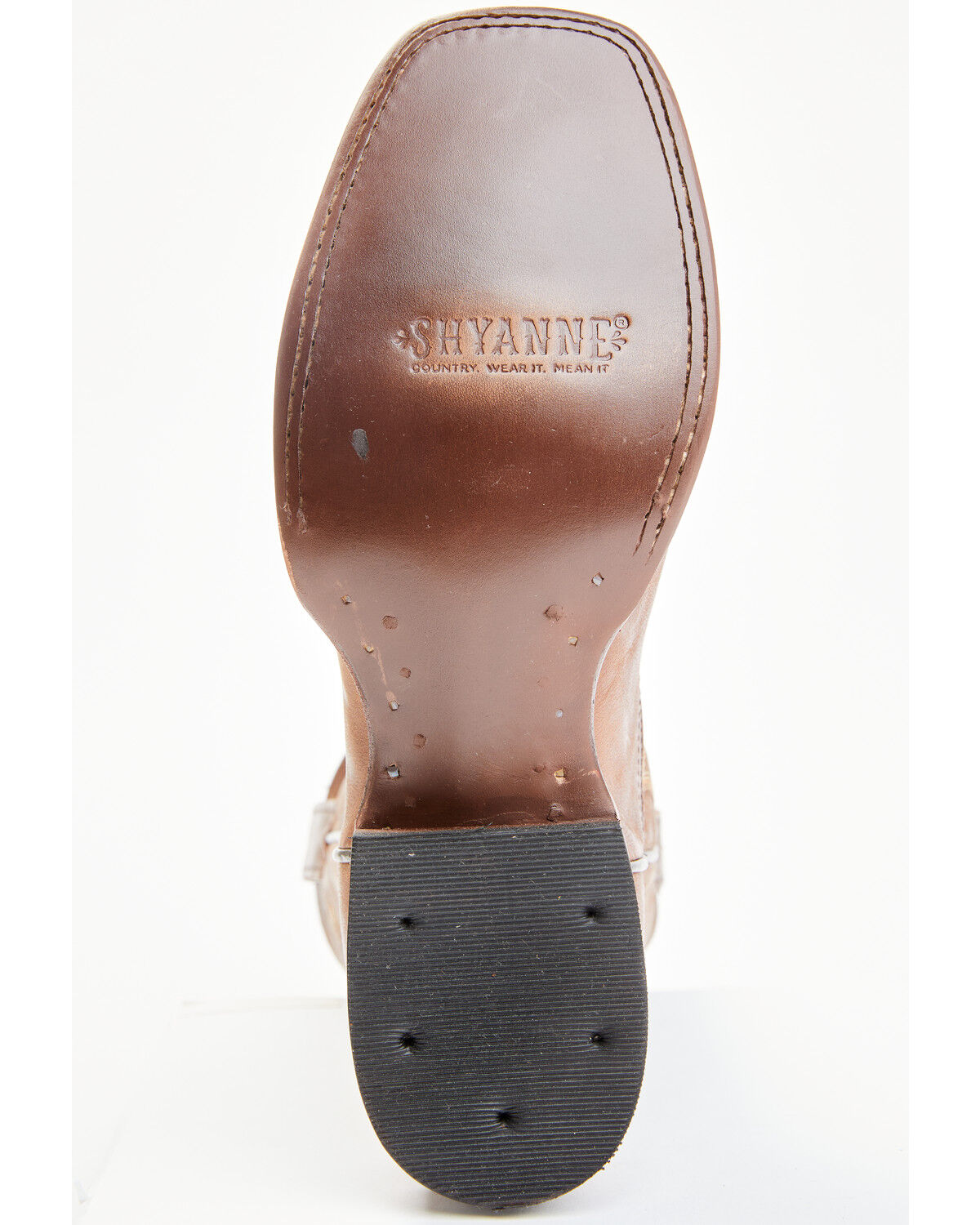 Image #7 - Shyanne Women's Jeannie Western Boots - Broad Square Toe, Brown, hi-res
