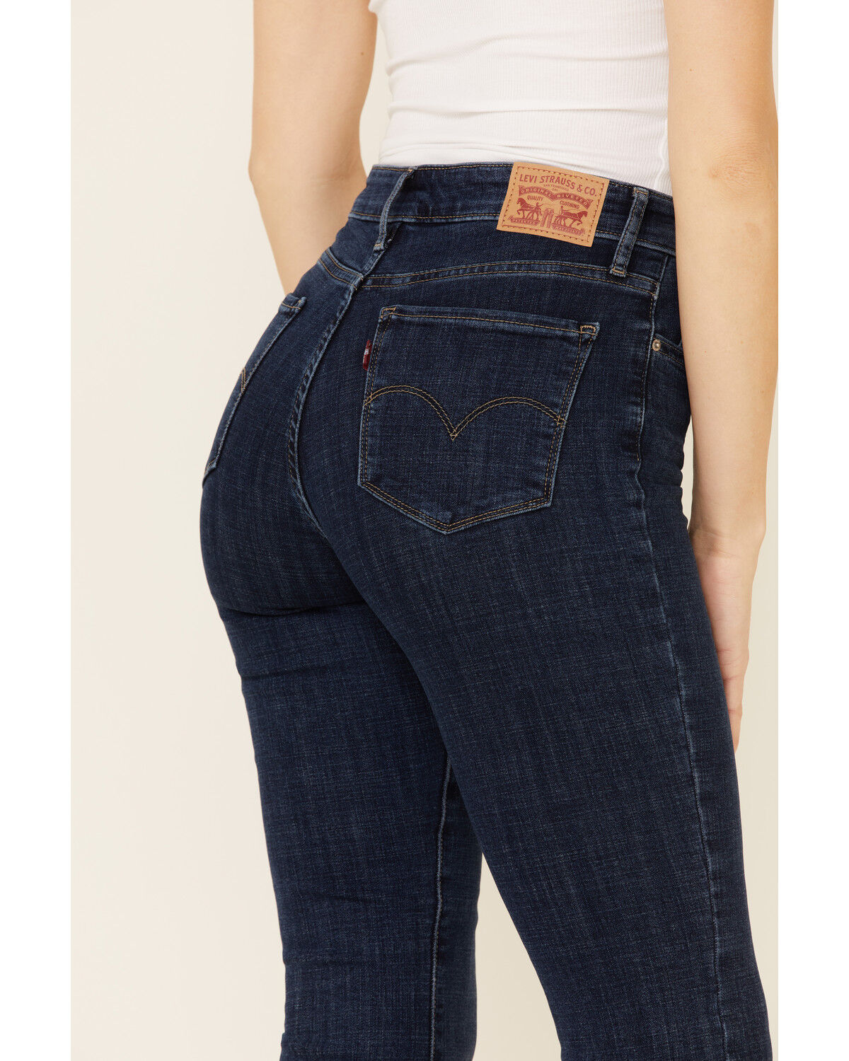 Image #4 - Levi's Women's 725 Lapis Dark Horse Bootcut Jeans, Blue, hi-res