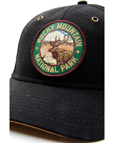 Image #2 - H3 Sportgear Men's Rocky Mountain National Park Circle Patch Ball Cap , Black, hi-res