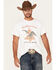 Image #1 - Budweiser Men's King Of Beers Logo Short Sleeve Graphic T-Shirt, Off White, hi-res