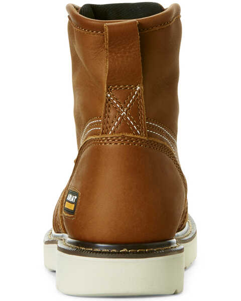 Image #3 - Ariat Men's Rebar Wedge Grizzly Work Boots - Round Toe, Tan, hi-res