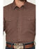 Image #3 - RANK 45&reg; Men's RODEOTEK&trade; 2.0 Geotastic Geo Print Long Sleeve Snap Stretch Performance Western Shirt, Brown, hi-res