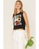 Image #1 - Wrangler X Fender Women's Album Cover Graphic Cropped Tank Top, Black, hi-res
