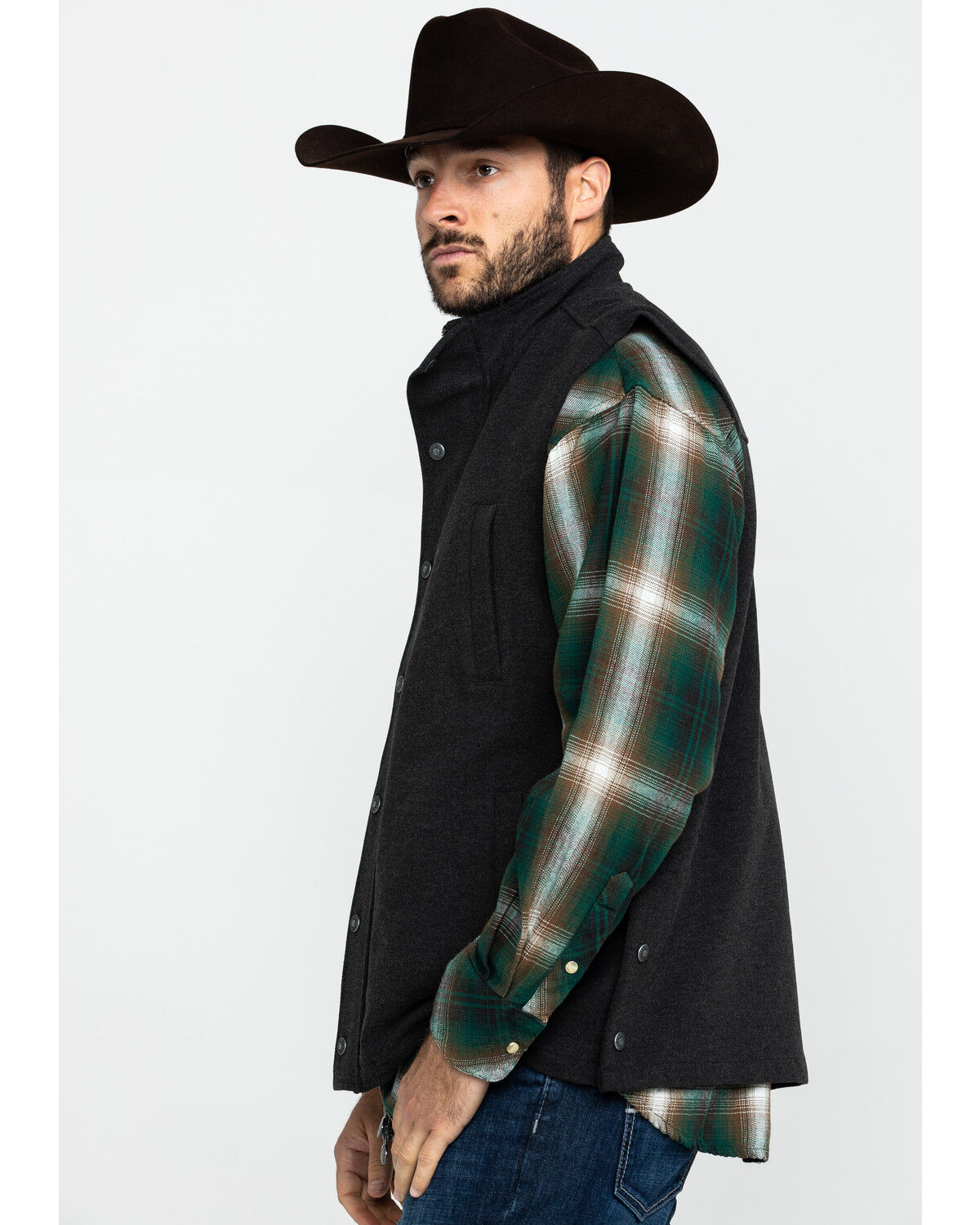Image #3 - Outback Trading Co. Men's Oaks Vest, Black, hi-res