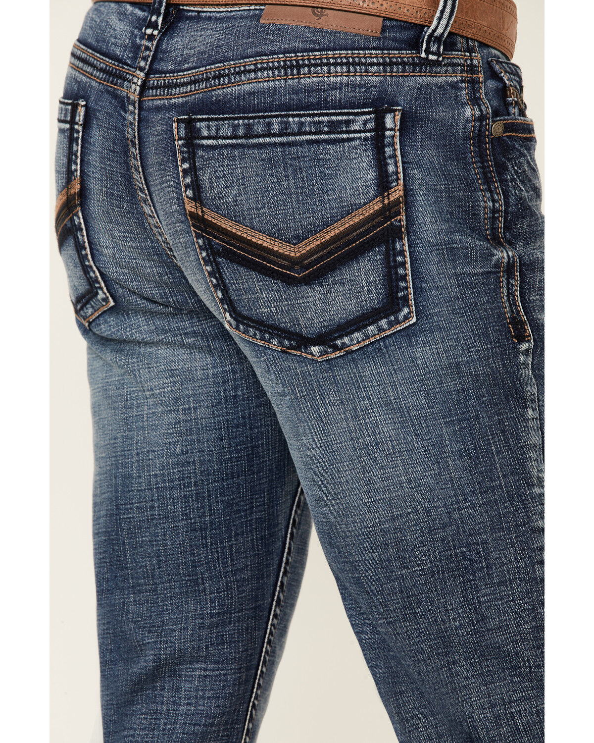 Image #4 - Cody James Core Men's Bannon Dark Wash Stretch Slim Straight Jeans, , hi-res