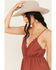 Image #2 - Wild Moss Women's Lace Trim Sleeveless Top, Rust Copper, hi-res