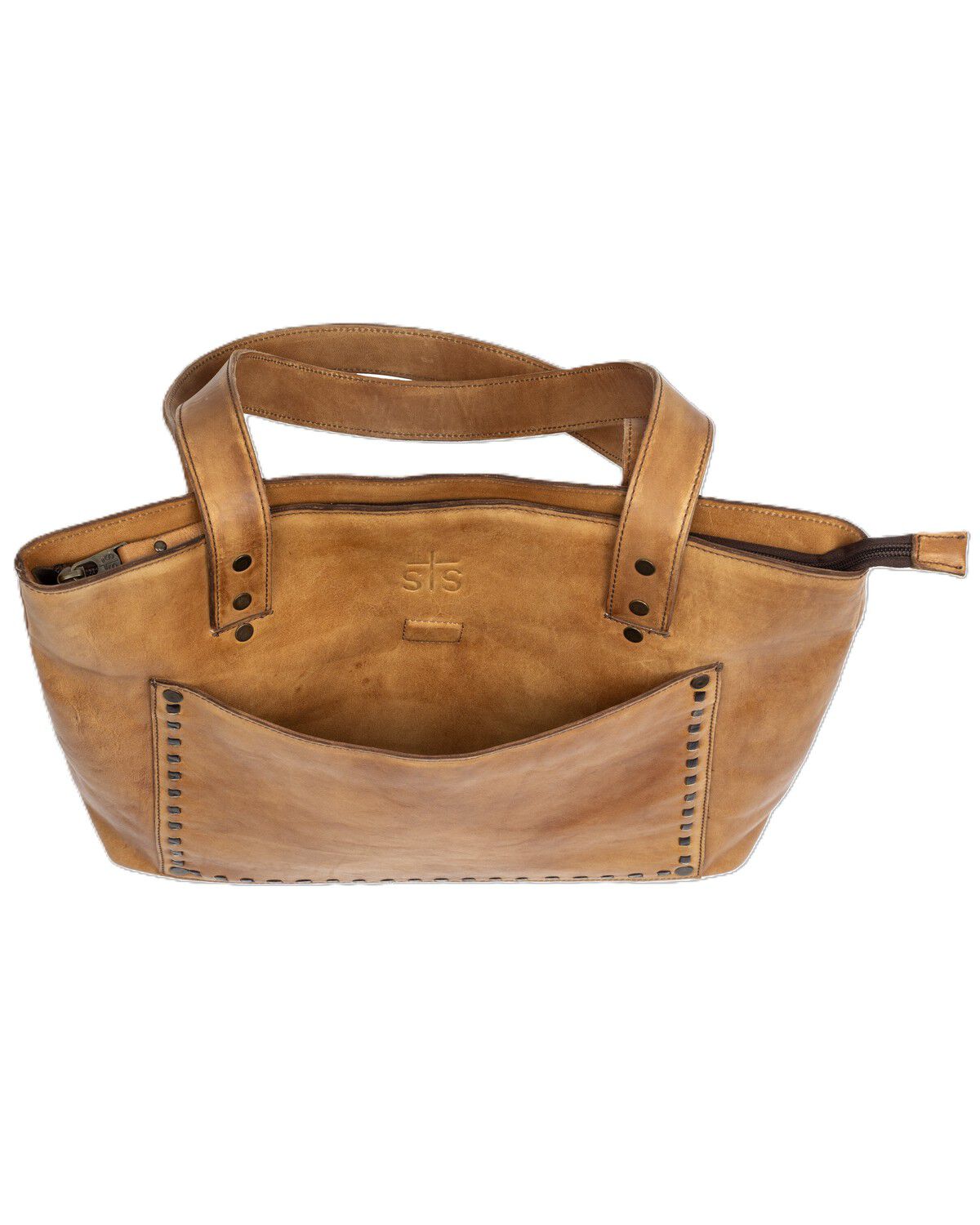 Image #8 - STS Ranchwear by Carroll Women's Bandera Simple Tote, Caramel, hi-res