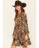 Image #2 - Wrangler Women's Floral Horseshoe Long Sleeve Mini Dress, Green, hi-res
