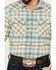 Pendleton Men's Wyatt Plaid Long Sleeve Snap Western Shirt, Seafoam, hi-res