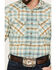 Image #3 - Pendleton Men's Wyatt Plaid Long Sleeve Snap Western Shirt, Seafoam, hi-res