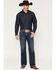 Image #1 - Ariat Men's M4 Silverton Crawford Medium Wash Relaxed Bootcut Stretch Denim Jeans, Medium Wash, hi-res