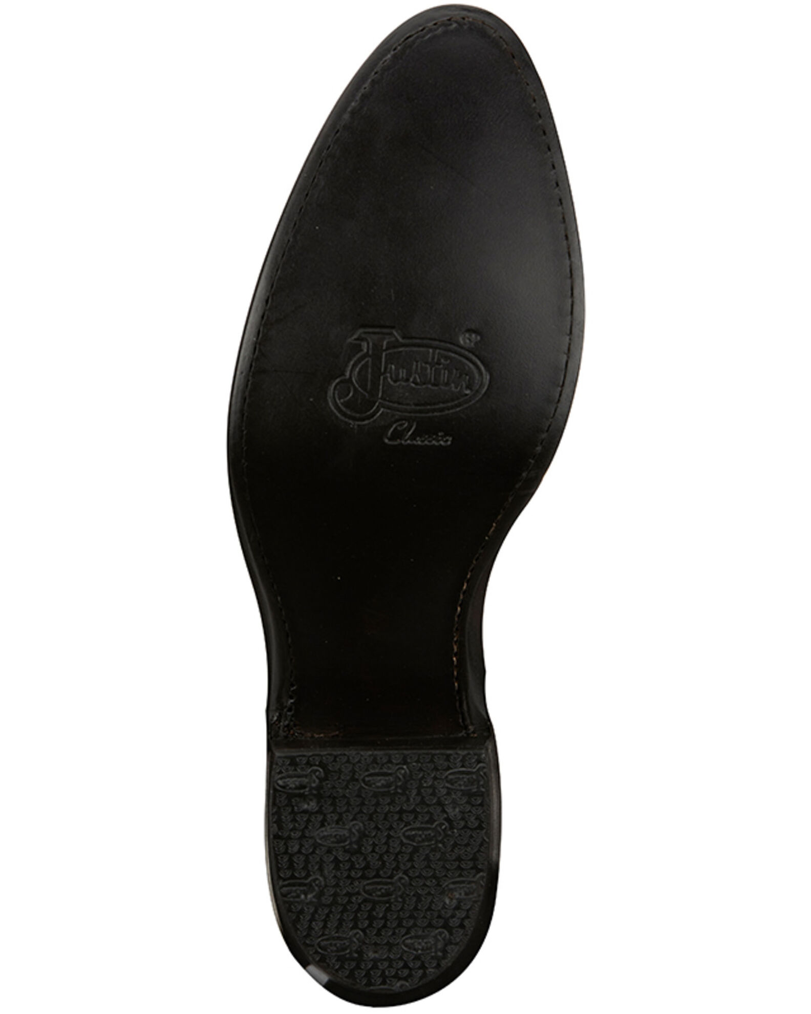 Justin Men s Leather Western Boots Round Toe Sheplers