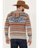 Image #4 - Pendleton Men's Medallion Striped Hooded Pullover, Grey, hi-res