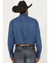 Image #4 - George Strait by Wrangler Men's Floral Print Long Sleeve Button-Down Stretch Western Shirt, Blue, hi-res