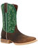 Image #1 - Durango Men's Rebel Pro&trade; Bridle Western Boot - Square Toe, Green, hi-res