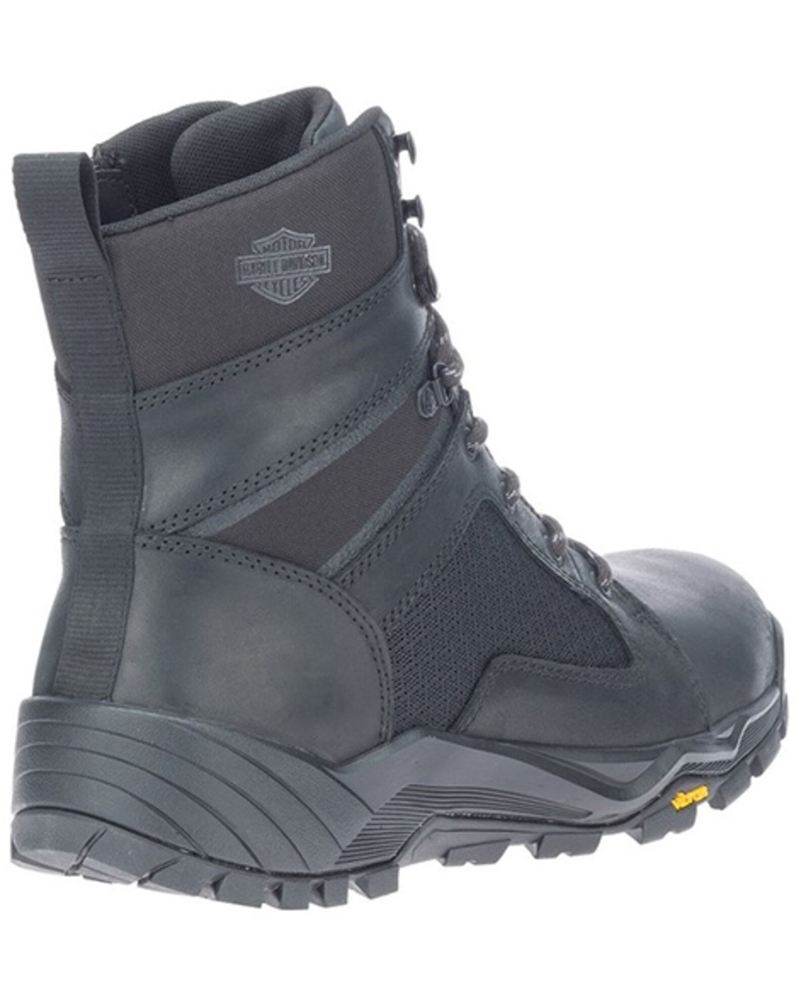 Image #3 - Harley Davidson Men's Walden Moto Boots, Black, hi-res