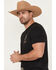 Image #3 - Wrangler Men's Neon Roping Cowboy Logo Short Sleeve Graphic T-Shirt, Black, hi-res