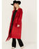 Image #1 - Powder River Outfitters Women's Long Faux Suede Fringe Jacket , Red, hi-res
