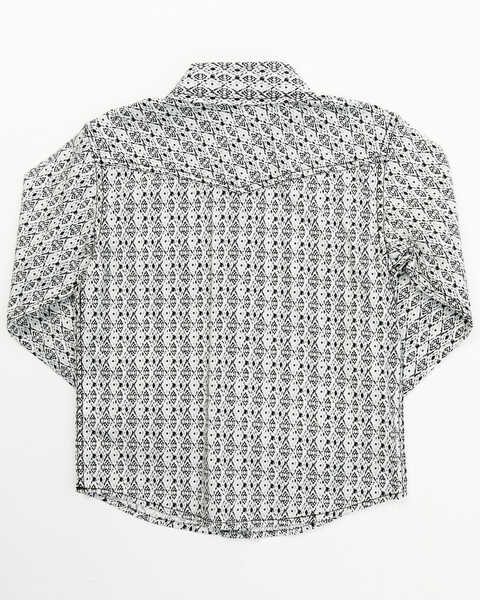 Image #3 - Cody James Toddler Boys' Diamond Print Long Sleeve Snap Shirt, Dark Blue, hi-res