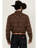 Image #4 - Cody James Men's Resource Southwestern Striped Long Sleeve Snap Western Shirt, Rust Copper, hi-res
