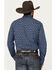 Image #4 - Rock & Roll Denim Men's Medallion Print Vintage Long Sleeve Snap Western Shirt, Blue, hi-res