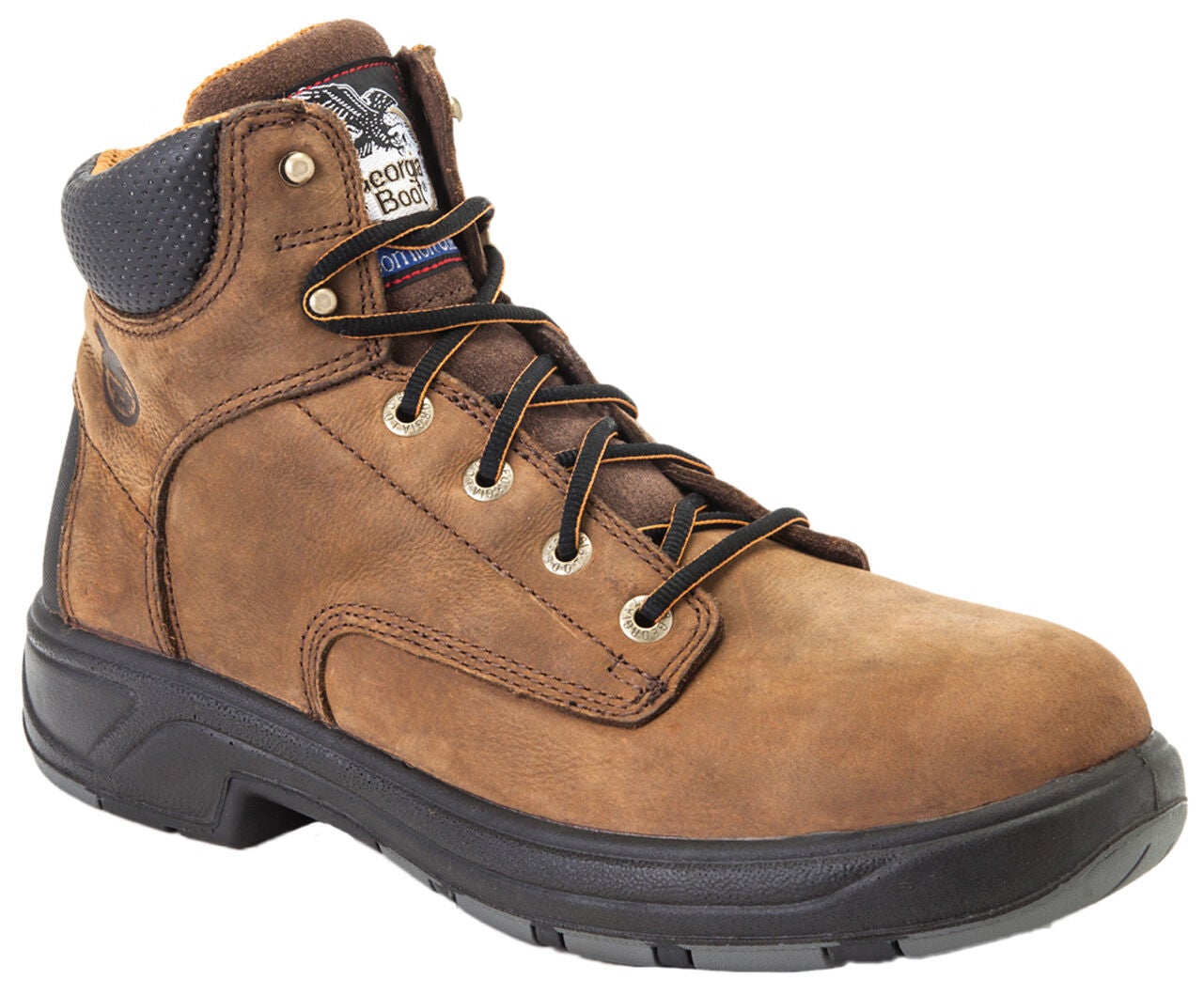 Georgia Boot Flexpoint Waterproof 6" Work Boot - Men's Tan Leather - Comfort Core G6544