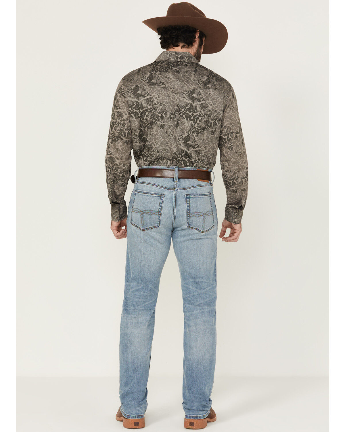 Image #3 - Blue Ranchwear Men's Banner Medium Wash Slim Bootcut Stretch Denim Jeans, Medium Wash, hi-res