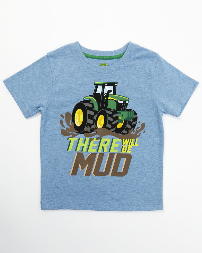 John Deere Toddler Boys' There Will Be Mud Tractor T-Shirt, Blue, hi-res