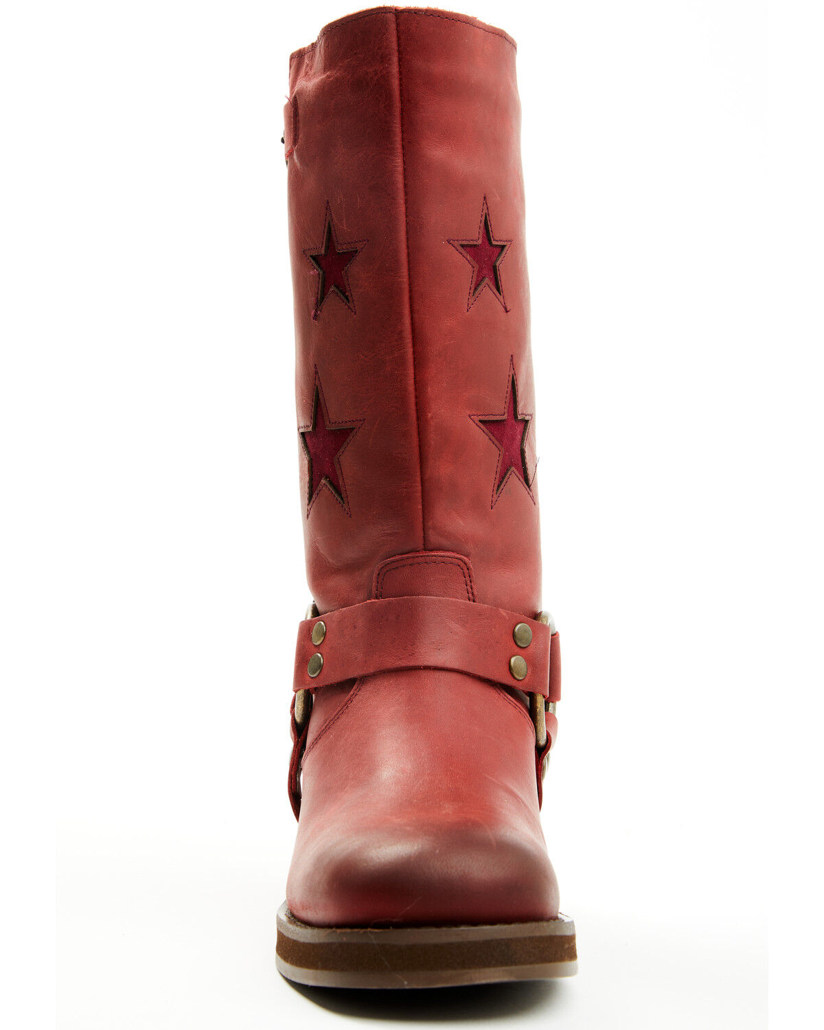 Image #4 - Dingo Women's Blacklist Harness Boots - Round Toe, Wine, hi-res