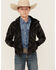 Image #1 - Cody James Boys' Basin Southwestern Print Hooded Jacket, Charcoal, hi-res