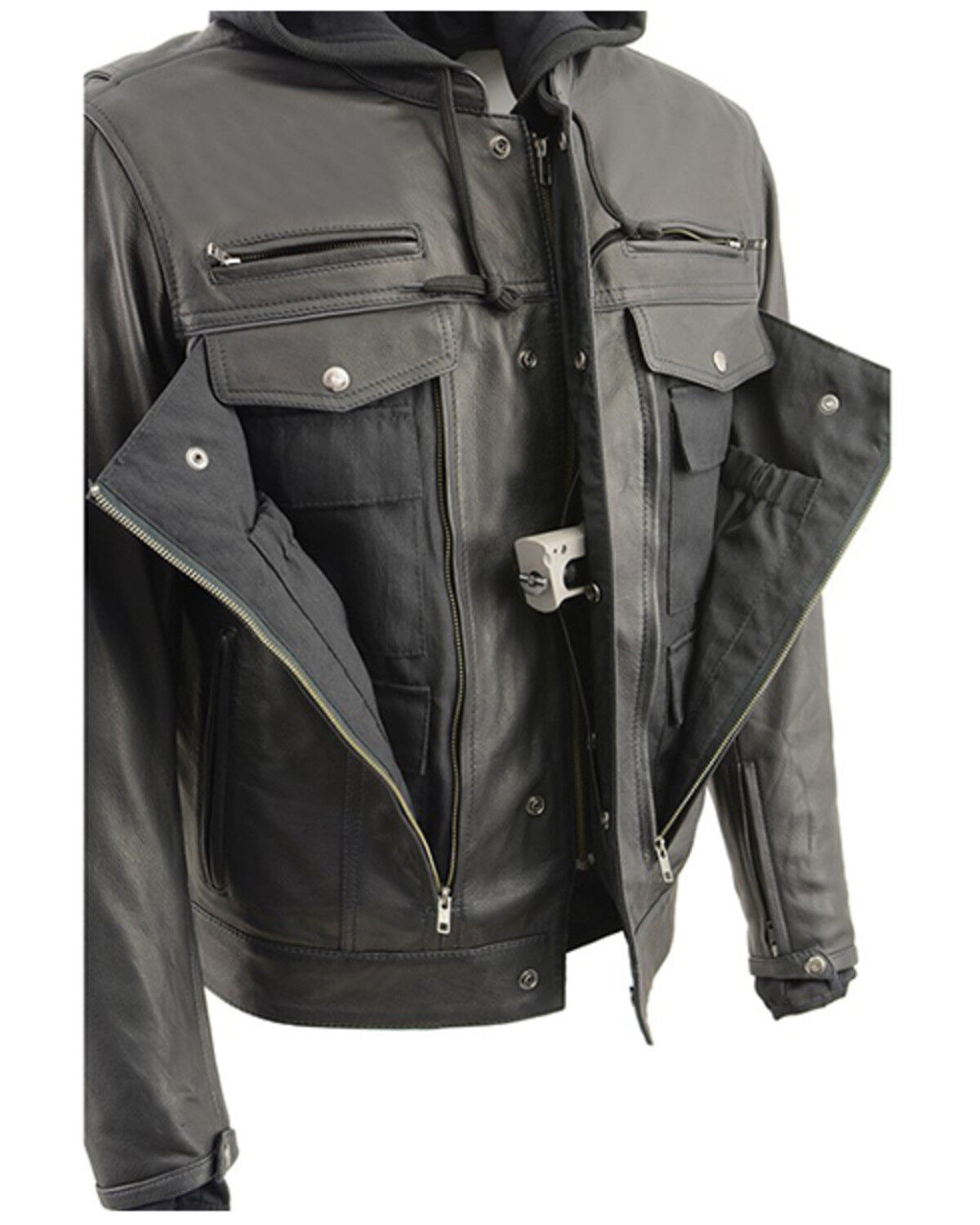 Milwaukee Leather Men's Vented Utility Pocket Concealed