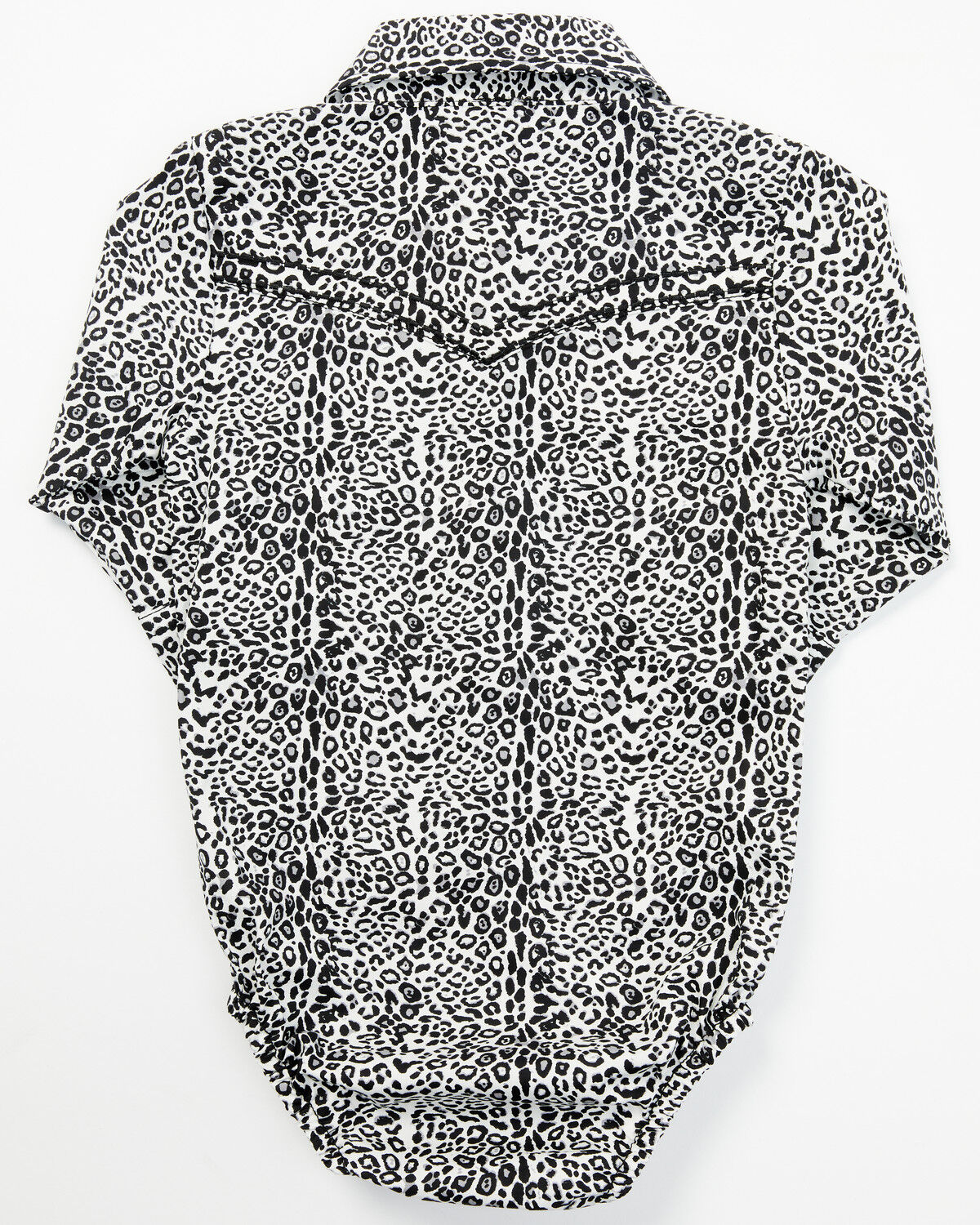 Image #3 - Cowgirl Hardware Infant Girls' Leopard Print Long Sleeve Snap Onesie, Black, hi-res
