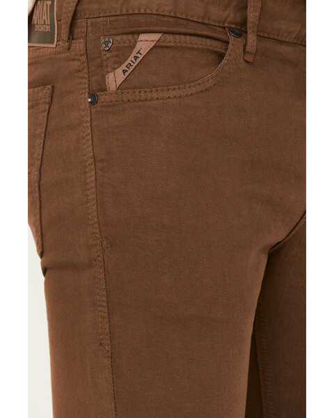 Image #2 - Ariat Men's M7 Grizzly Straight Stretch Denim Jeans, Brown, hi-res