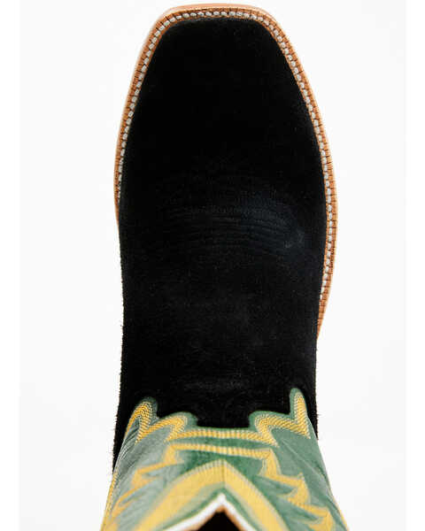 Image #6 - Hyer Men's Culver Roughout Western Boots - Square Toe , Black, hi-res